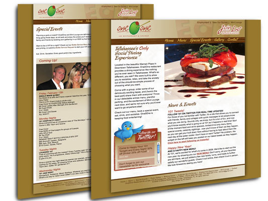 101 Restaurant website