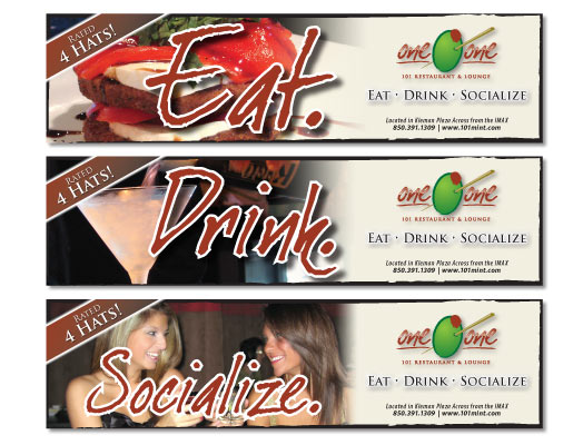 101 Restaurant: Eat. Drink. Socialize Campaign