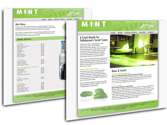 Mint Lounge website