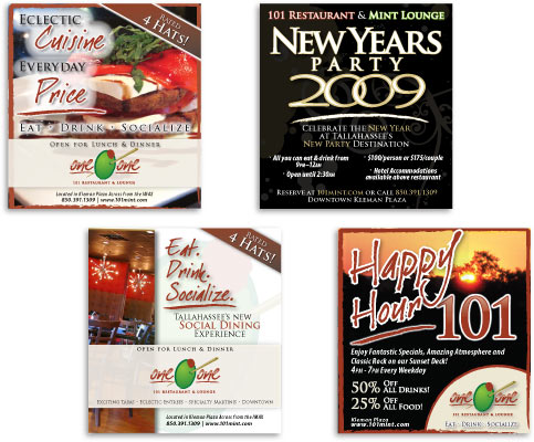 101 Restaurant Newspaper ads